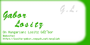 gabor lositz business card